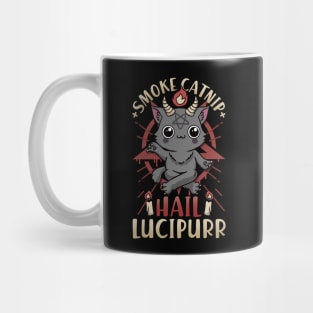 Smoke Catnip Hail Satan - Satanic Symbols Gift Mug